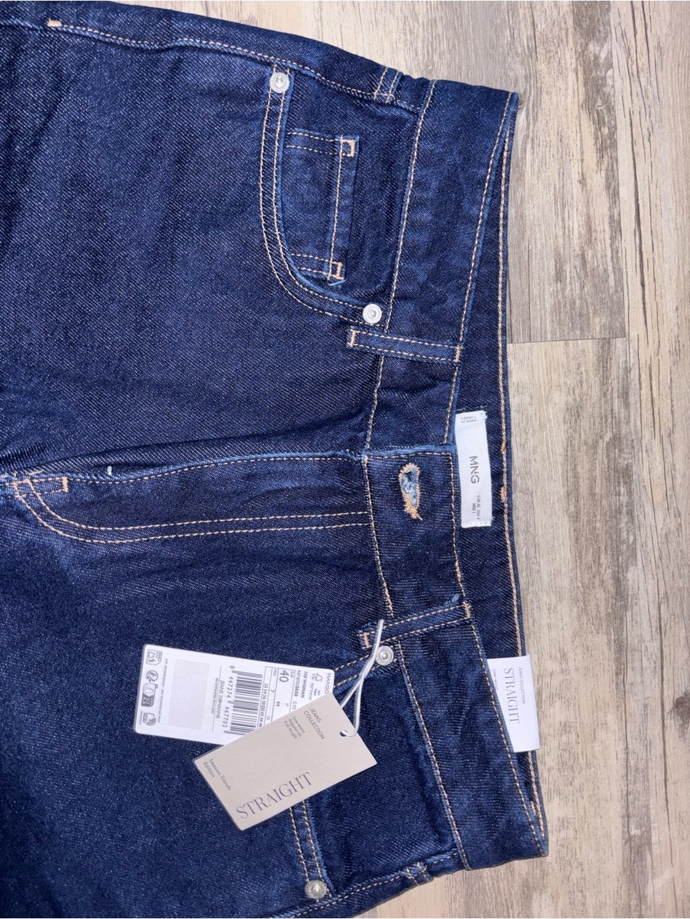 RINSE-WASH JEANS WITH CUFFS - Picture 2 of 5